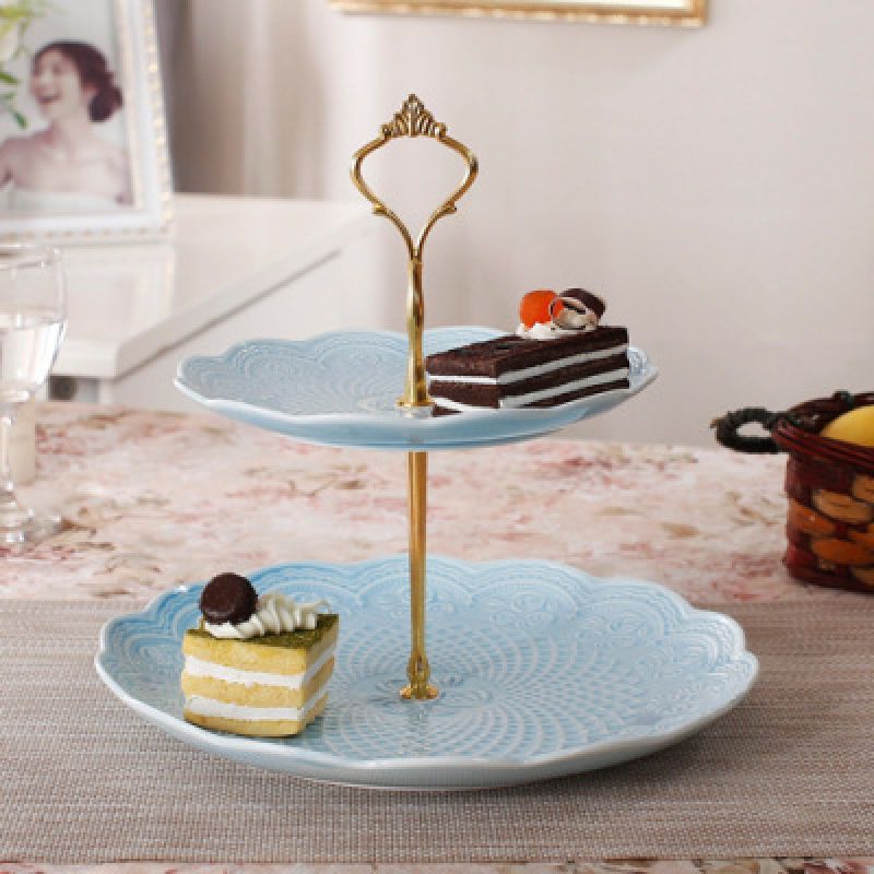 Creative Ceramic Fruit Plate Home Living Room Dessert Snack Rack