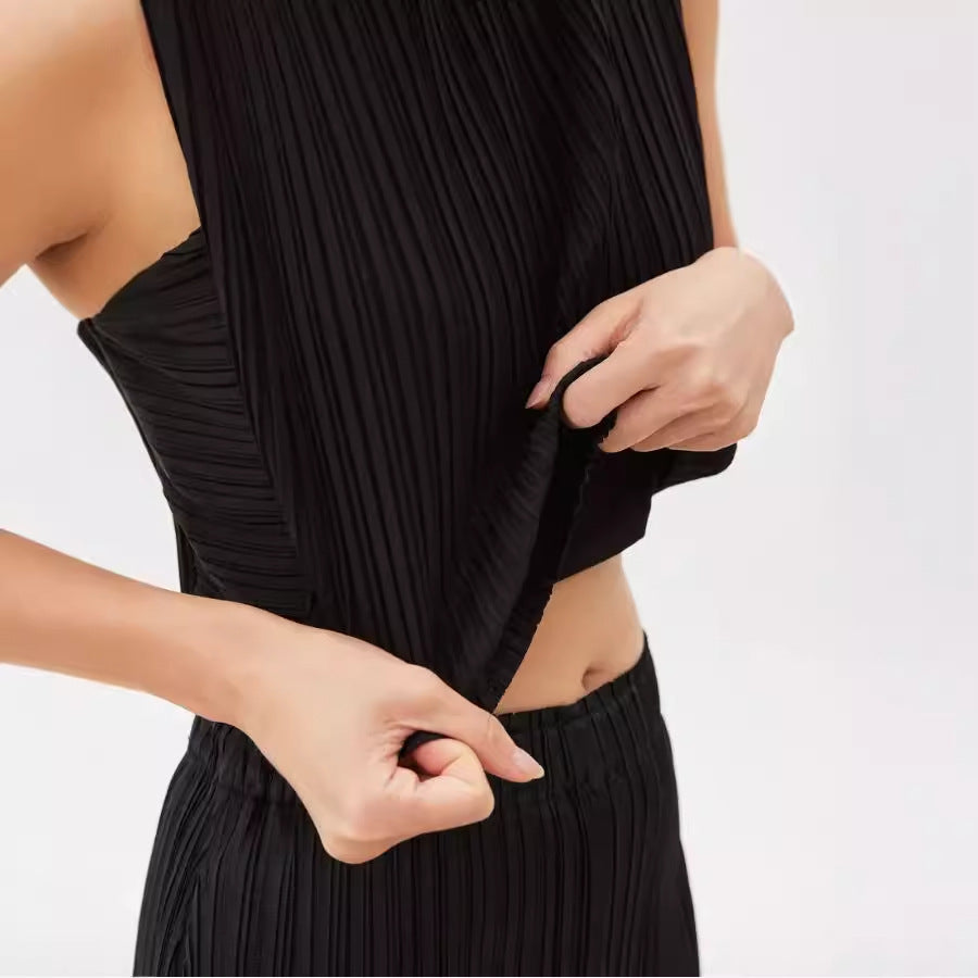 Sleeveless Top Skirt Slim Fit Two-piece Suit