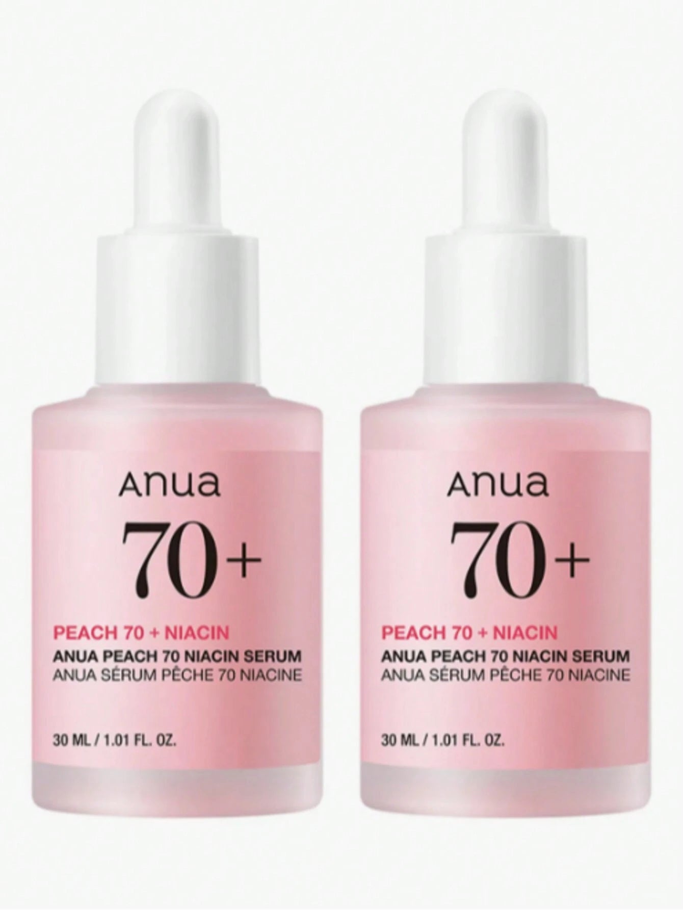 Anua Peach 70 Niacin Serum,5% Niacinamide & 70% Peach Fruit Extract,Exfoliating, Brightening & Hydrating Facial Serum,Improves Skin Tone, Cleans Pores & Boosts Moisture,30Ml