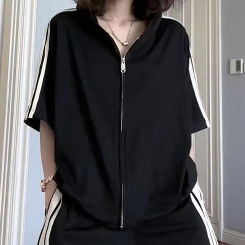 Loose Design Anti-aging Fashion Casual Two-piece Suit Women