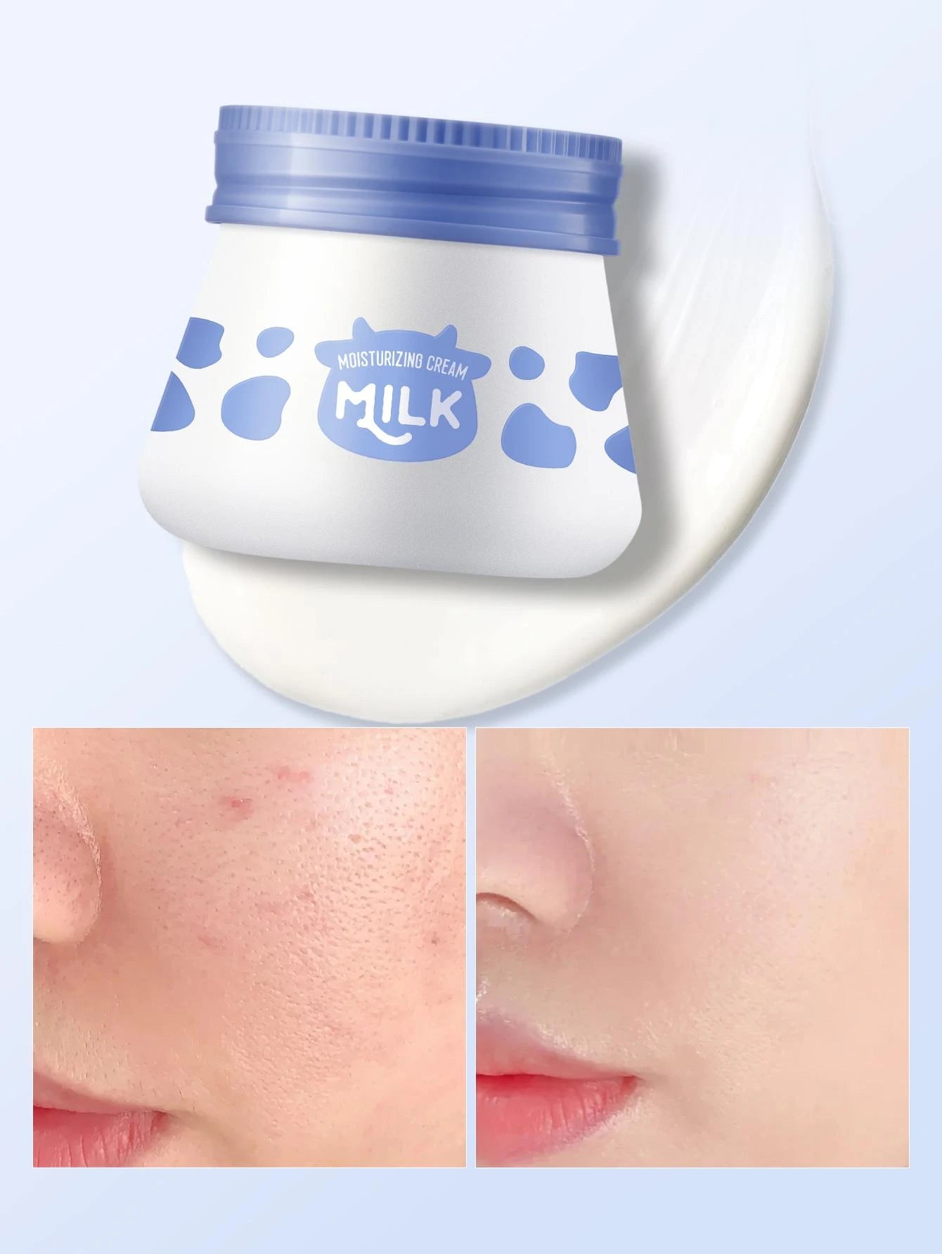 55G Deep Nourishing LAIKOU Milk Moisturizing Face Cream, Firming Moisturizing Face Lotion Reduce Fine Lines Facial Moisturizer for Women All Skin Types Skincare Mom Gifts