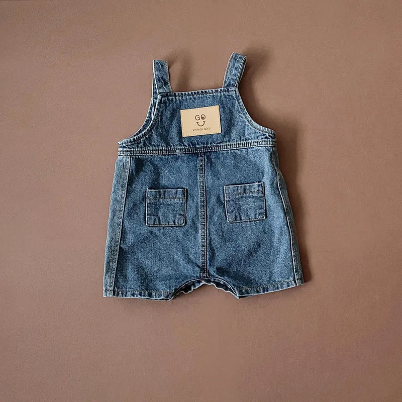 Summer Spring Baby Rompers Baby Overalls Toddler Girls Denim Jumpsuits Denim 0-3Y Baby Clothes