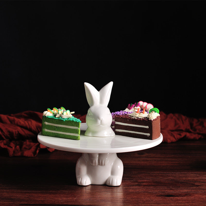 Cute rabbit high cake pan