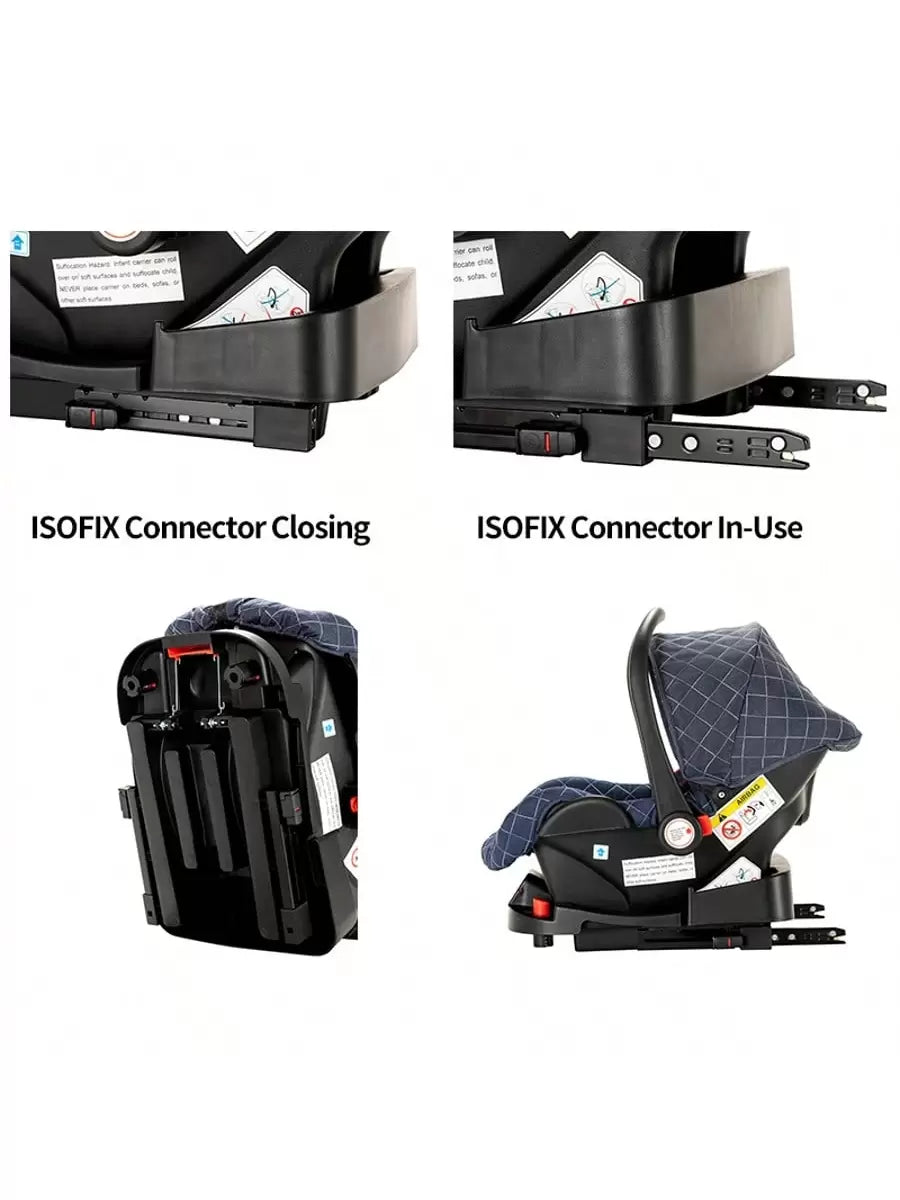 B.CHILDHOOD Baby Stroller Travel System Combo Set, Infant High Landscape Pram, Foldable Reversible Portable Stroller, Newborn Pushchair Buggy, Reclining Baby Carriage