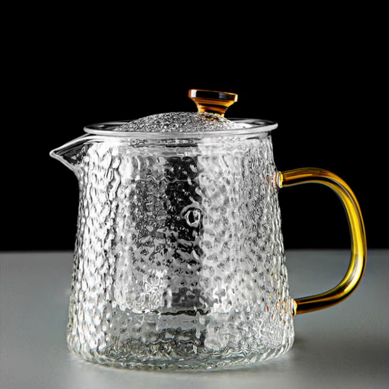 High Quality Heat Resistant Glass Tea Pot Chinese Teaware Kung Fu Tea Set Puer Kettle Coffee Glass Pot Convenient Office Teapot