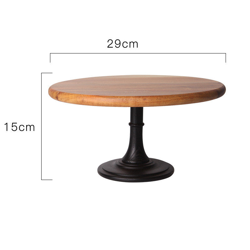 Solid Wood Tray Dessert Cake Stand
