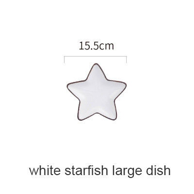 Cute Household Ceramic Plate Ocean Wind Cartoon Bowls And Dishes Tableware Set
