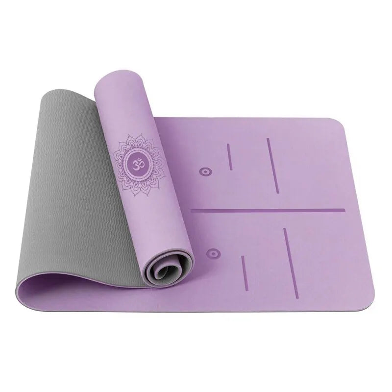 Yoga Mat, anti Slip and Environmentally Friendly Fitness Exercise Mat with Shoulder Straps, Professional Yoga Mat, Suitable