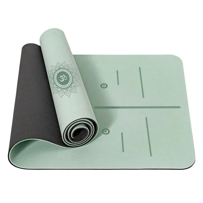 Yoga Mat, anti Slip and Environmentally Friendly Fitness Exercise Mat with Shoulder Straps, Professional Yoga Mat, Suitable