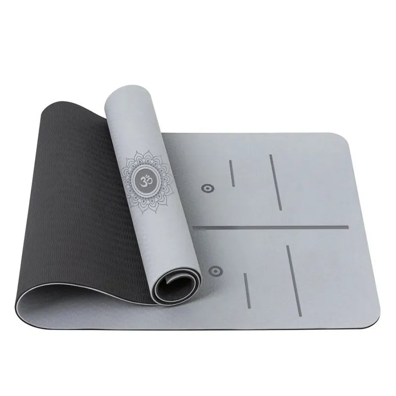 Yoga Mat, anti Slip and Environmentally Friendly Fitness Exercise Mat with Shoulder Straps, Professional Yoga Mat, Suitable