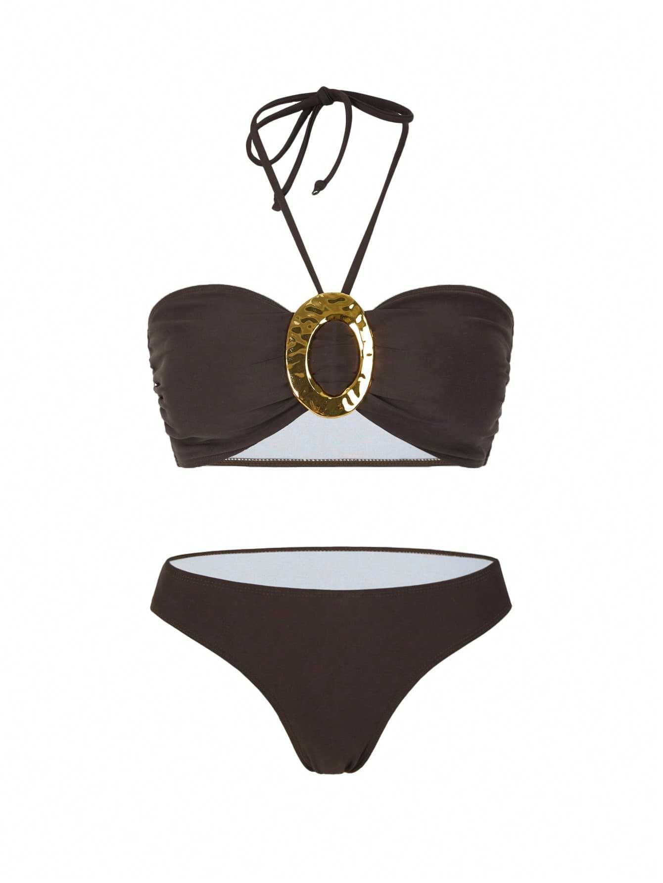 Design Sense One Piece Swimsuit Beach Hot Spring Suit Female