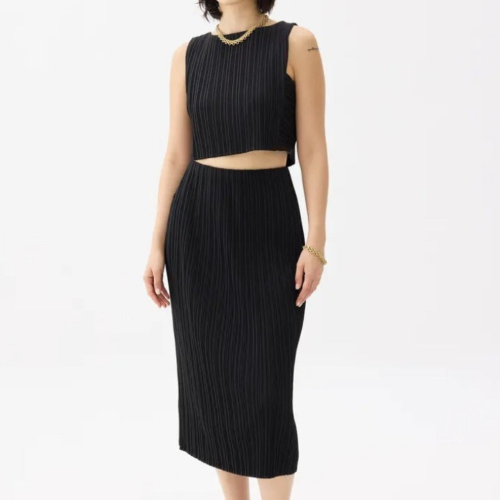 Sleeveless Top Skirt Slim Fit Two-piece Suit