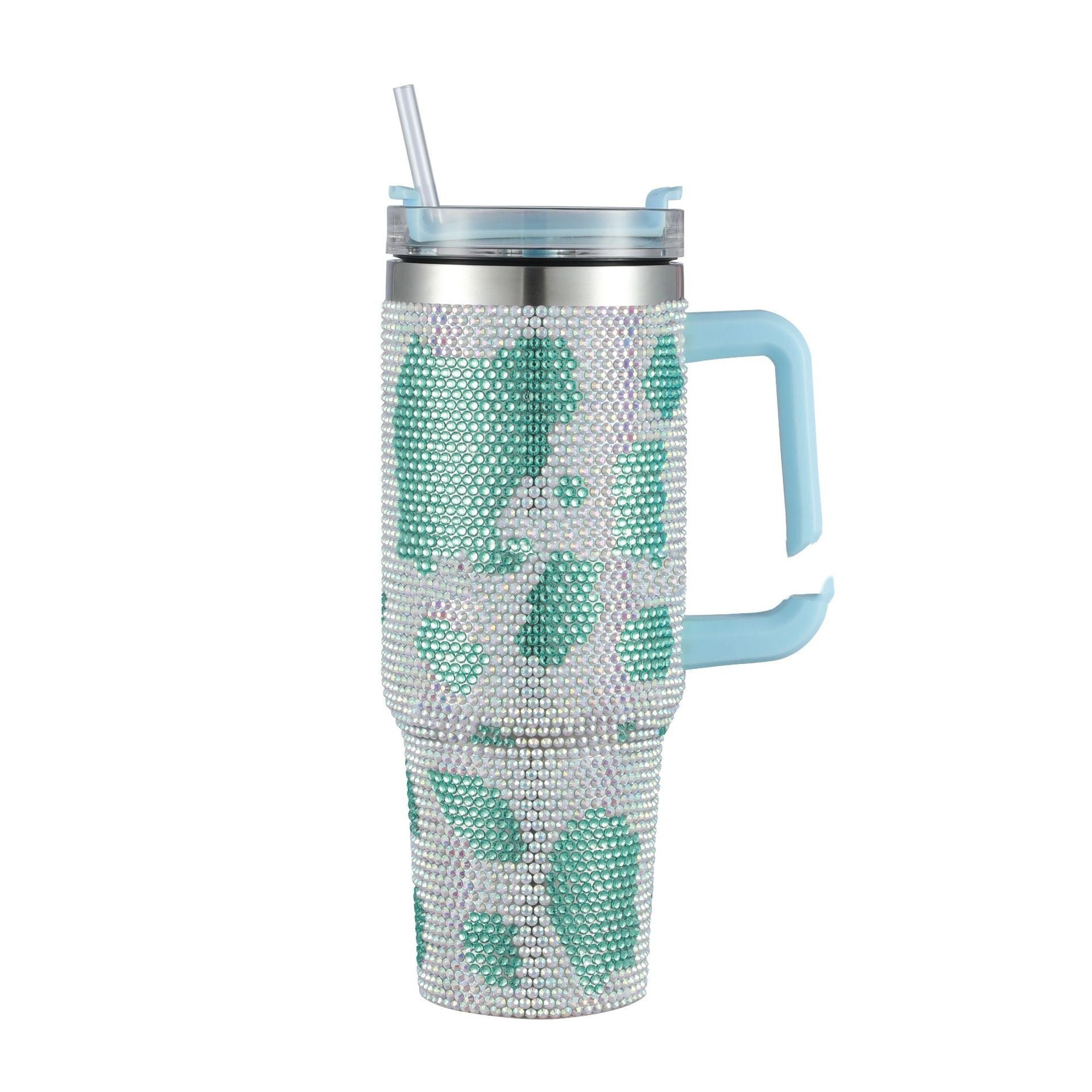 40OZ Stainless Steel Diamond Insulated Cup With Large Capacity